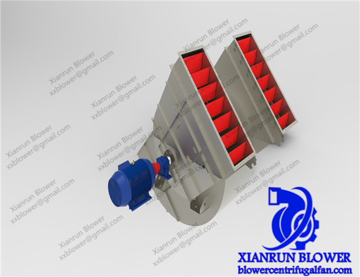 Fan centrífuga 960-2900rpm de la entrada doble del proyecto inducido para la caldera industrial