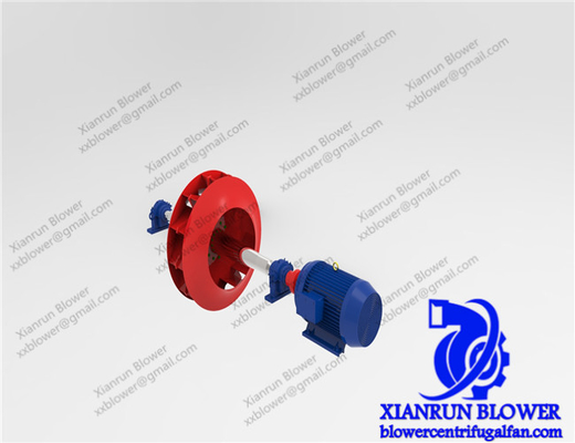 Fan centrífuga 960-2900rpm de la entrada doble del proyecto inducido para la caldera industrial