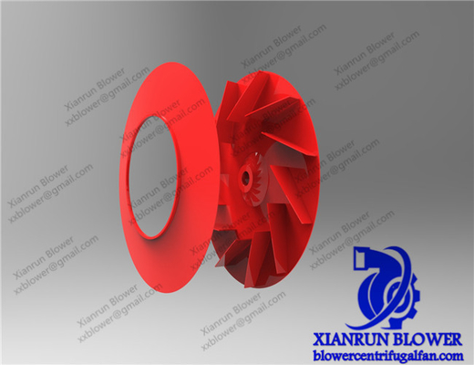 Equilibrio estático/dinámico de la corrosión Q345 de la fan del impeledor centrífugo anti de los accesorios