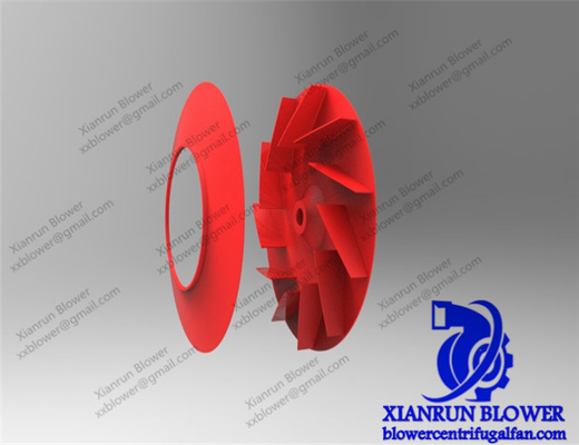 Equilibrio estático/dinámico de la corrosión Q345 de la fan del impeledor centrífugo anti de los accesorios