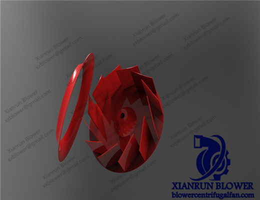 Proceso de resistencia de la fan de los accesorios del solo desgaste centrífugo rojo del impeledor