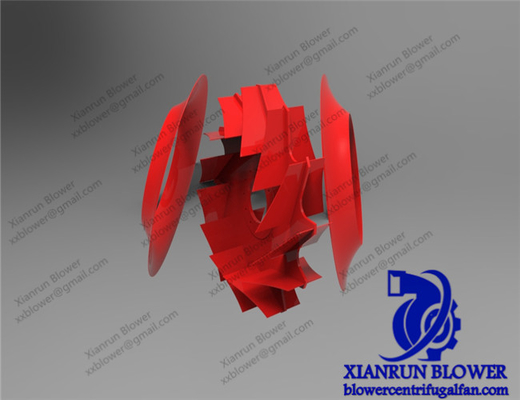 Proceso de resistencia de la fan de los accesorios del solo desgaste centrífugo rojo del impeledor