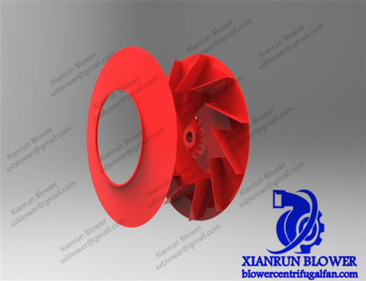 Proceso de resistencia de la fan de los accesorios del solo desgaste centrífugo rojo del impeledor
