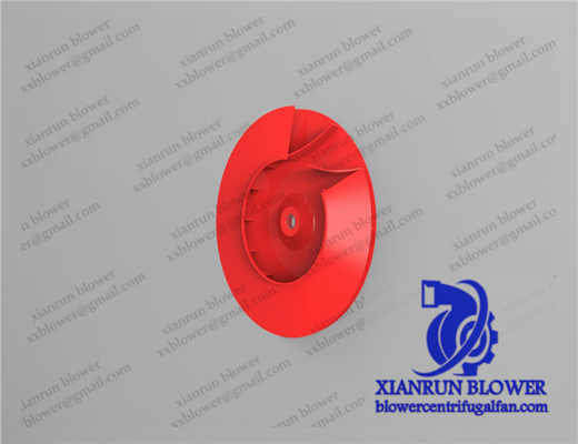 Piezas centrífugas rojas centrífugas curvadas posteriores del ventilador de la rueda de impeledor de los accesorios de la fan