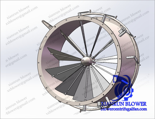 Silenciador centrífugo industrial del ventilador, rotor centrífugo de la fan/casa el llevar