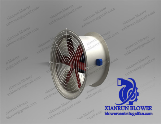Fan axial transmitido por banda tubular, fan industrial de acero inoxidable del tambor de la caldera