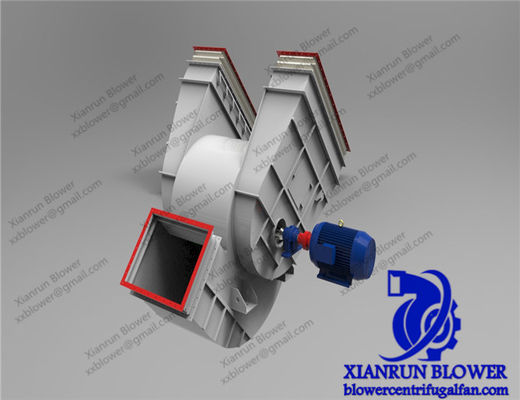 La fan centrífuga de la entrada doble de poco ruido adelante curvó 5KW-350KW