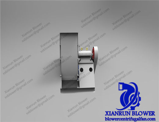 Ventilador centrífugo industrial con flujo de aire de alto volumen y accionamiento por cinta, diseñado para calderas industriales y equipos de soplado de aire eléctrico