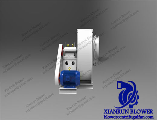 Ventilador centrífugo industrial con flujo de aire de alto volumen y accionamiento por cinta, diseñado para calderas industriales y equipos de soplado de aire eléctrico